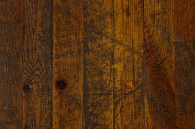 Çizikleri ve doğal desenleri olan klasik parke dokusu tasarım için yakın plan Grunge dokusu