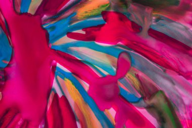 çok renkli soyutlama, suluboya güzel çizgi desenleriyle tasarım için yakın plan sanatsal arka plan