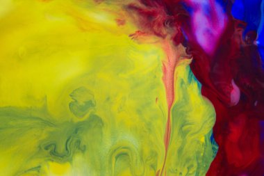 Yanan yıldız sanat konsepti gibi çok renkli suluboya soyutlaması.