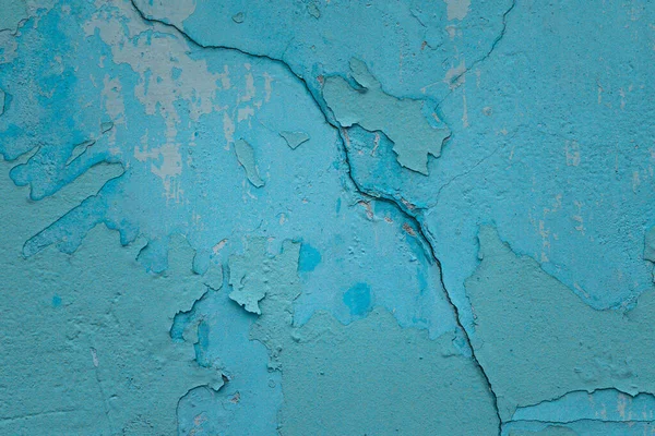 Künstlerische Blaue Textur Mit Einem Mysteriösen Dunklen Riss Und Abgestreiften — Stockfoto