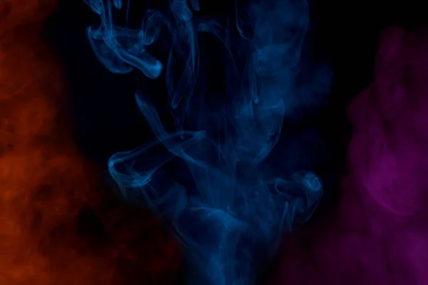 Містичні Чарівні Хмари Різнокольорової Цигаркової Пари Крупним Планом Фантастичний Абстракційний — стокове фото