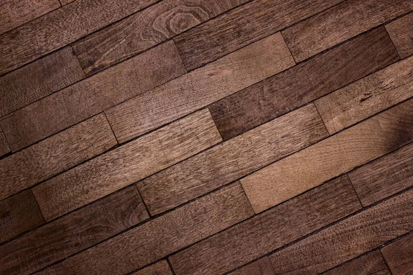 ヴィンテージ木製の床は デザインのための自然なパターンレトロな背景と異なる美しいボードを閉じます — ストック写真