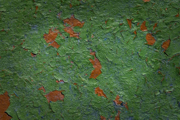 Grunge Metall Textur Bunte Farbe Bedeckt Alte Wandoberfläche Nahaufnahme Hintergrund — Stockfoto