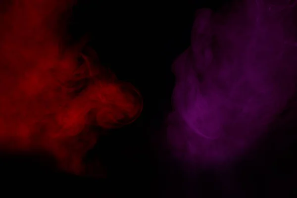 Humo Cigarrillo Rojo Púrpura Patrón Hechizante Abstracción Mística Fumar Concepto — Foto de Stock