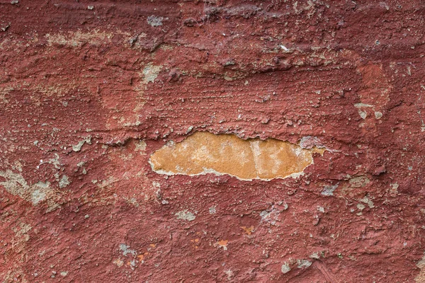 Bright Texture Red Concrete Wall Ripped Plaster Grunge Background Design — Stock Photo, Image