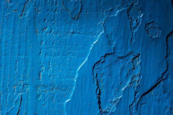 Mysteriöse Textur Aus Holz Mit Blauer Farbe Bedeckt Schöne Muster — Stockfoto