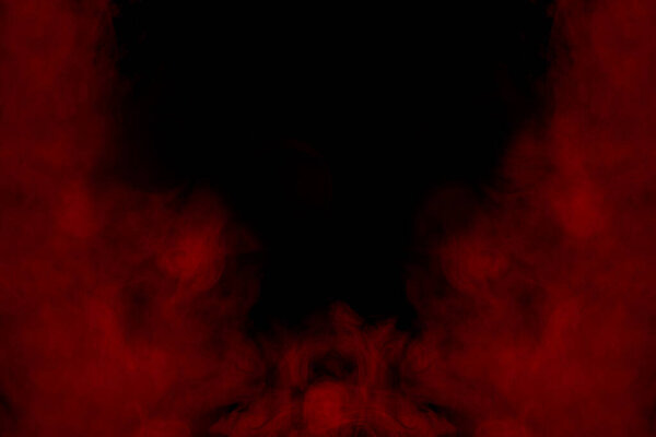 Red mystic steam is like a flame smoking concept abstraction for design