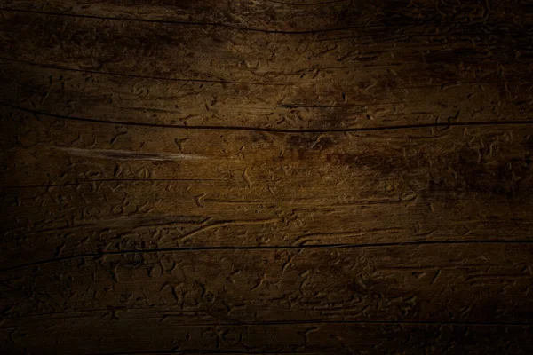 Dunkles Holz Mit Feinen Rissen Und Kratzmustern Nahaufnahme Hintergrund Für — Stockfoto