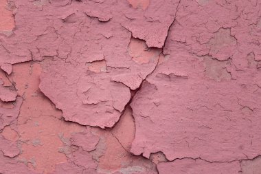 Soyulmuş boya ve ince çatlaklar ile eski duvarın pürüzsüz yüzeyi tasarım için yakın plan grunge arka planı değil