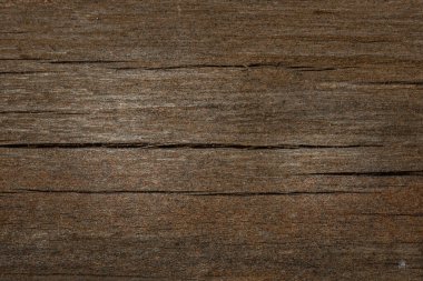 Koyu kahverengi ahşap doku, çatlaklar ve çizikler tasarım için arka plan
