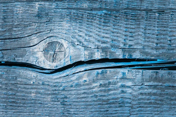 Textura Madeira Azul Misteriosa Com Belo Padrão Redondo Fundo Crack — Fotografia de Stock