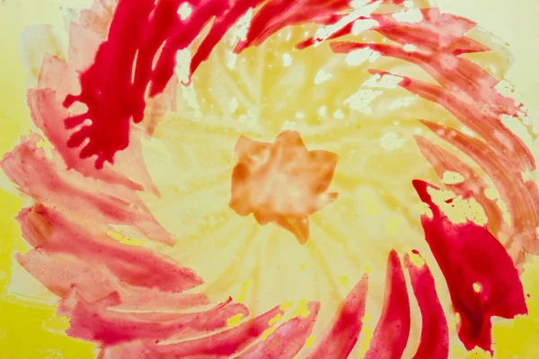 Bolha Brilhante Misterioso Pintado Com Aquarela Close Lembra Flor Fundo — Fotografia de Stock