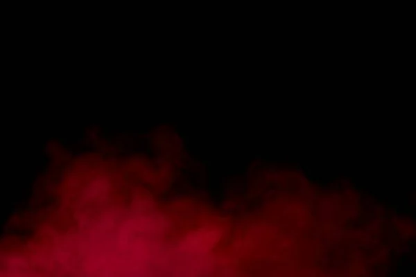 Красный Дым Темном Фоне Концепции Курения Наркомании — стоковое фото