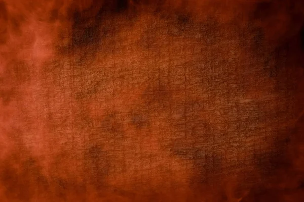 Orange Flammennebel Bedeckt Nicht Glatte Holzoberfläche Nahaufnahme Mystischer Hintergrund Für — Stockfoto