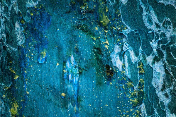 Tasarım için kabuk soyulmuş fantezi arka planına sahip harika ahşap dokusu mavi