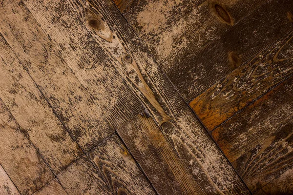 Deski Drewniane Starego Parkietu Częściowo Zniszczone Pięknymi Naturalnymi Wzorami Wadami — Zdjęcie stockowe