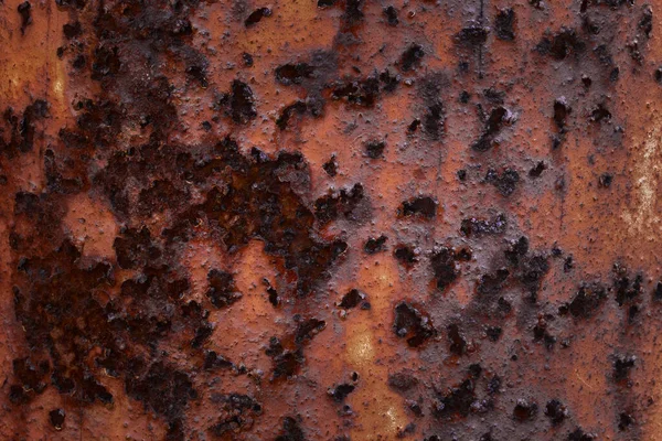 Textuur Abstractie Van Roestige Metalen Plaat Met Fascinerende Patronen Defecten — Stockfoto