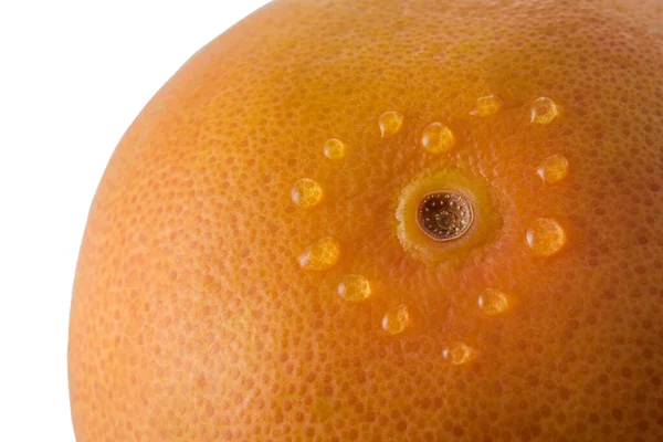Heart Drops Water Skin Grapefruit Beautifully Symbolizes Love Healthy Food — Stock Photo, Image