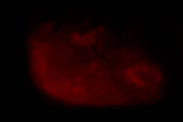 Μυστικιστικό Μοτίβο Κόκκινο Καπνό Τσιγάρου Ένα Σκοτεινό Φόντο Φάντασμα Παχύ — Φωτογραφία Αρχείου