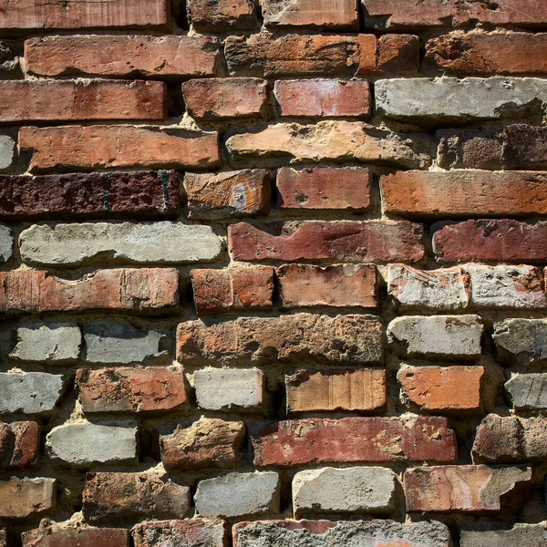 Heldere Textuur Veelkleurige Baksteen Muur Achtergrond Voor Ontwerp — Stockfoto