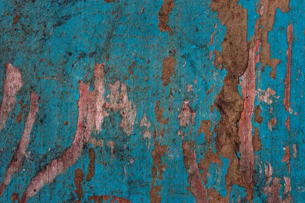 Tasarım için süslemeli ve grunge grunge arka planlı parlak mavi ahşap doku