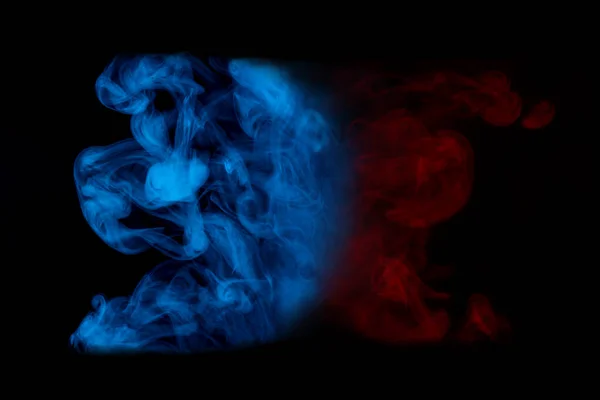 Red Blue Cigarette Vapor Pattern Fantastic Cloud Object Design Dark — Stock Photo, Image