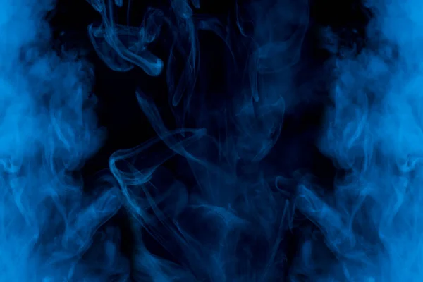 Μυστηριώδης Και Φάντασμα Μπλε Ατμός Τσιγάρου Συναρπαστικά Μοτίβα Μαγευτική Αφαίρεση — Φωτογραφία Αρχείου