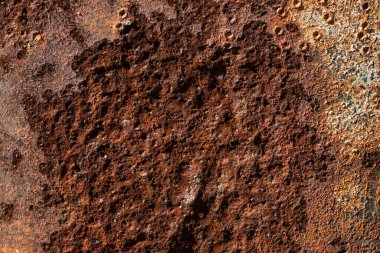 pürüzsüz yüzeyi olmayan parlak paslı metal tasarım için grunge arkaplanını kapat