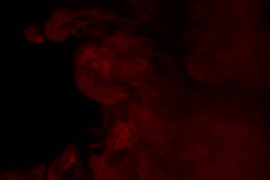 esrarengiz kırmızı duman arka planda heyecan verici soyutlama sigara içme konsepti