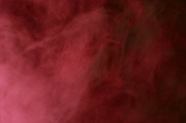 Kalın sigara buharı kırmızı bulut gizemli ve büyüleyici soyutlama sigara tasarımı konsepti için