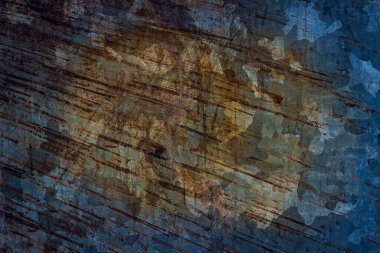 Pas ve koyu kenarlı ilginç metal dokusu güzel desenli tasarım için arka plan