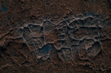 Eski bir duvarın gizemli ve heyecan verici dokusu pürüzsüz bir yüzeyi var ve tasarım için sıva grunge arka planıyla kaplı.