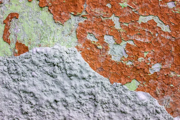 石膏の背景を持つコンクリート壁の明るいマルチカラーテクスチャ設計のための — ストック写真