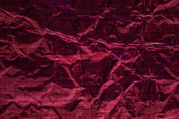 Vörös Fólia Textúra Sima Felületű Minták Vékony Vonalak Közelkép Háttér — Stock Fotó