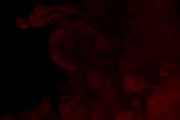 Красные Захватывающие Облака Паров Сигарет Заворожительными Узорами Толстая Прозрачная Абстракция — стоковое фото