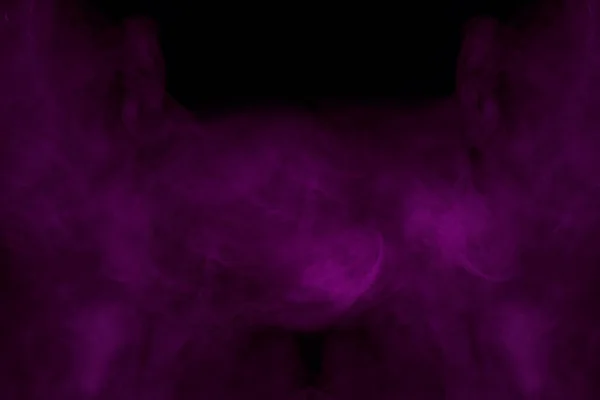 Veilchen Mystische Wolke Von Zigarettendampf Auf Einem Dunklen Hintergrund Dick — Stockfoto