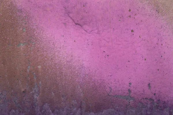 Металлическая Текстура Покрытая Ярко Фиолетовой Краской Узорами Дефектами Крупным Планом — стоковое фото