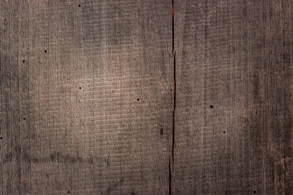 Textura Una Tabla Madera Con Agujeros Clavos Fondo Grieta Vertical — Foto de Stock