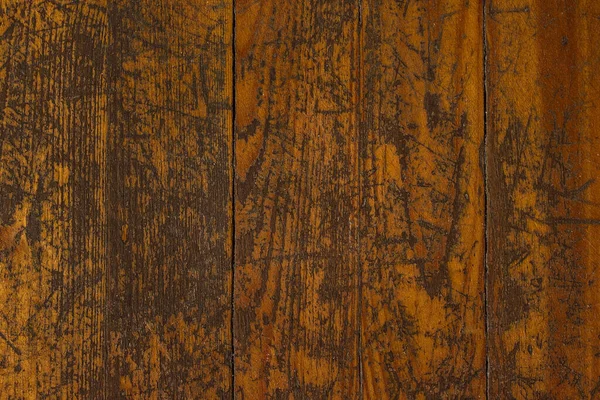 Helle Textur Aus Orangefarbenen Vertikalen Holzplanken Mit Zerkratztem Und Teilweise — Stockfoto