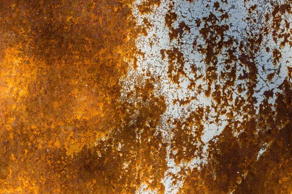 Rostige Metall Textur Mit Stücken Farbe Grunge Hintergrund Für Das — Stockfoto