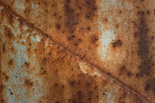 Textura Tubo Metal Com Padrão Ferrugem Tinta Rachada Fundo Linha — Fotografia de Stock