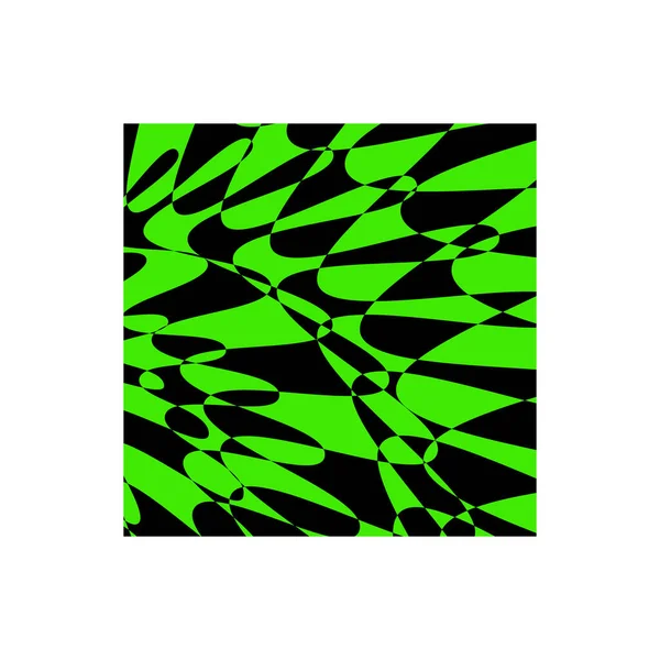 Zöld Fekete Elvont Háttér Varázslatos Minták Tapéta Design — Stock Vector