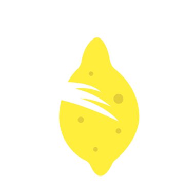 limon sarısı tropikal meyveler beyaz arkaplan konsepti olan vitamin ve tasarım için gıda logosu üzerinde desenli nesneler