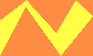 Tasarım için parlak zig zag desenli soyut turuncu arkaplan