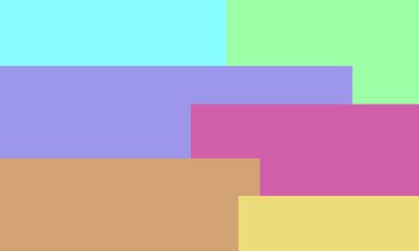 Tasarım için çok renkli ve farklı boyutlardaki dikdörtgenlerin soyut arkaplanı