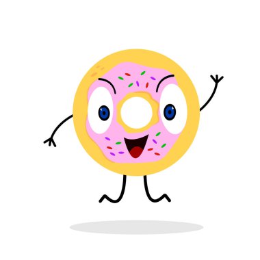 Mavi gözlü sevimli bir sıçrayışta tatlı ve tatlı beyaz arka planda nesne.