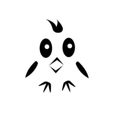 Beyaz arka plan gagalı bir kuş çizimi. Gözleri beyaz arka plan hayvan konseptindeki ibikli nesnelere bakıyor.