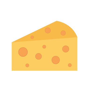 Dilimlenmiş peynirin beyaz arka planda mandıra ve yiyecek konseptinde delikleri var.