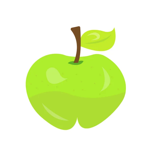 Dojrzałe Apetyczne Owoce Jabłko Brokat Białym Tle Tekstury Zbliżenie Koncepcja — Wektor stockowy
