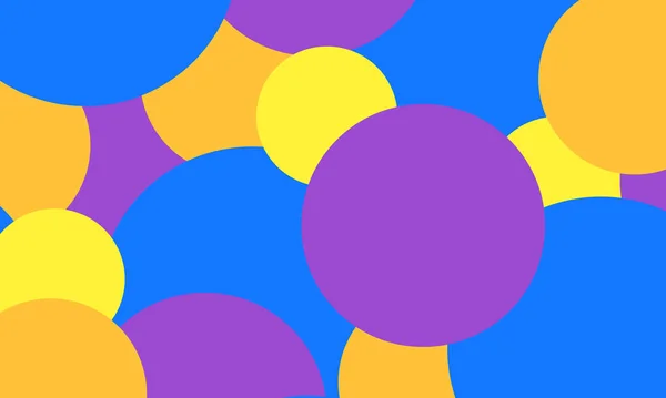 Fond Abstrait Avec Des Motifs Ronds Multicolores Lumineux Beau — Image vectorielle
